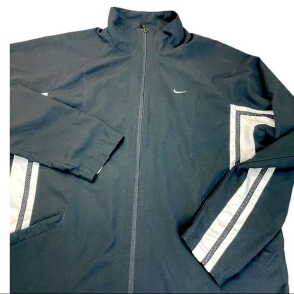 Nike Jacket Mens Black & White Size XL